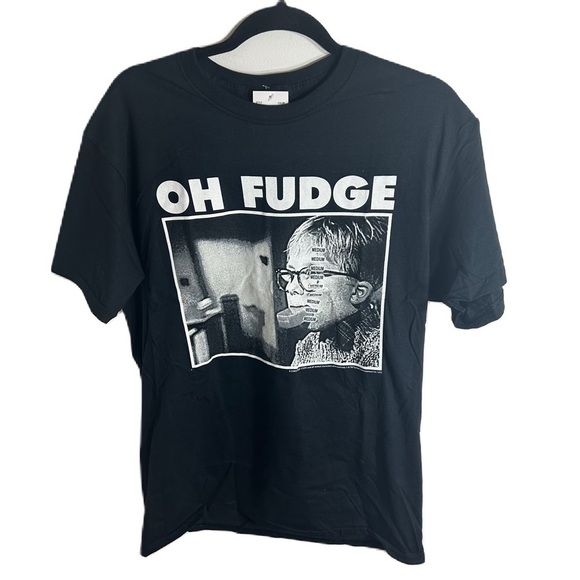 Oh Fudge Christmas Story T-shirt NWT Medium Men’s Short Sleeve Ralphie - Picture 1 of 6